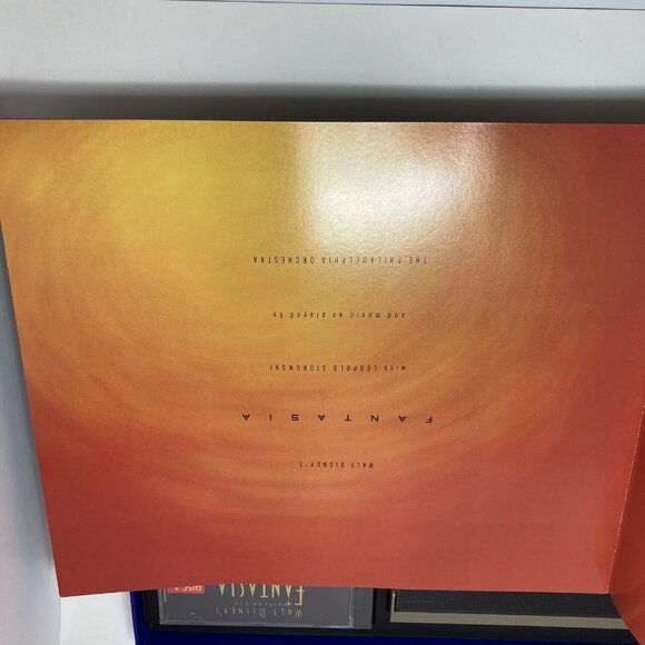 VHS Disney Masterpiece FANTASIA Deluxe  Box Set w/ Lithograph Vintage 1991 - Picture 16 of 16